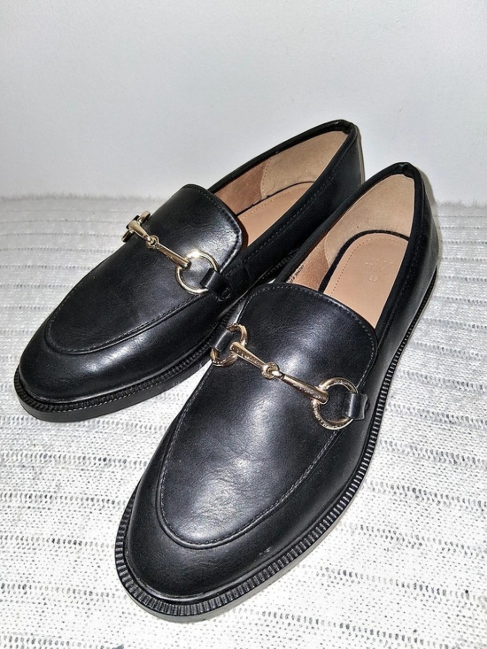 H&M Horsebit Loafers Black EU 36/ US5.5